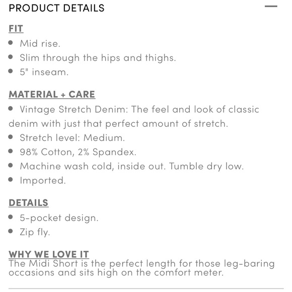 Torrid 5 Inch Vintage Stretch Mid Rise Short - Picture 6 of 6